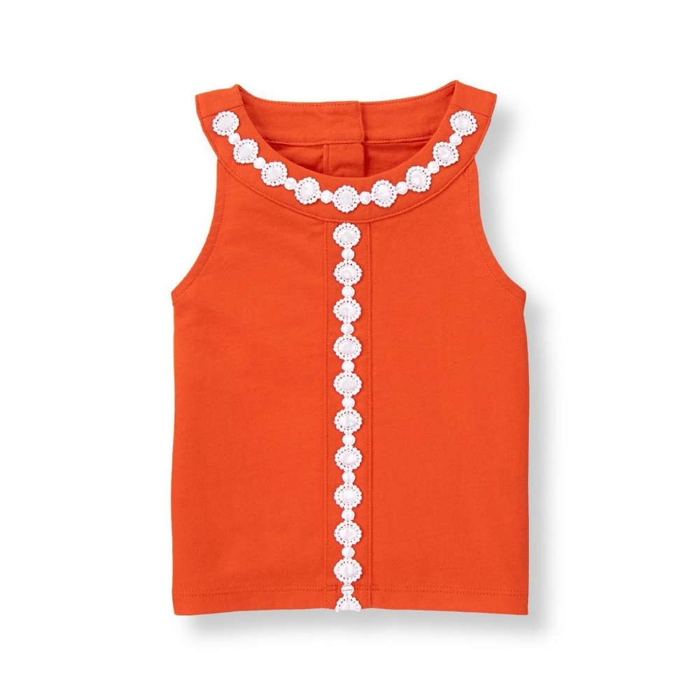 Janie and Jack Embroidered Circle Top